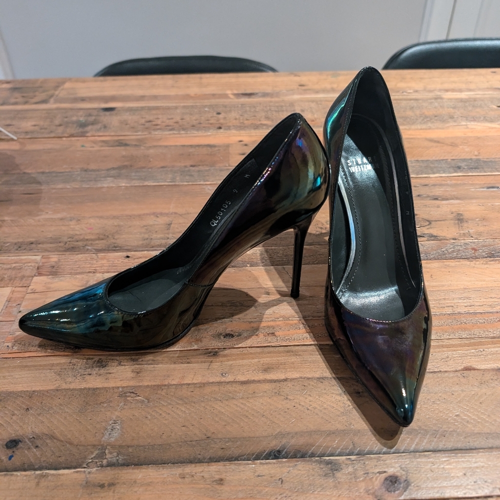 Stuart Weitzman iridescent pumps